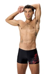 Speedo Black Medley Logo Aqua Shorts - Image 1 of 12