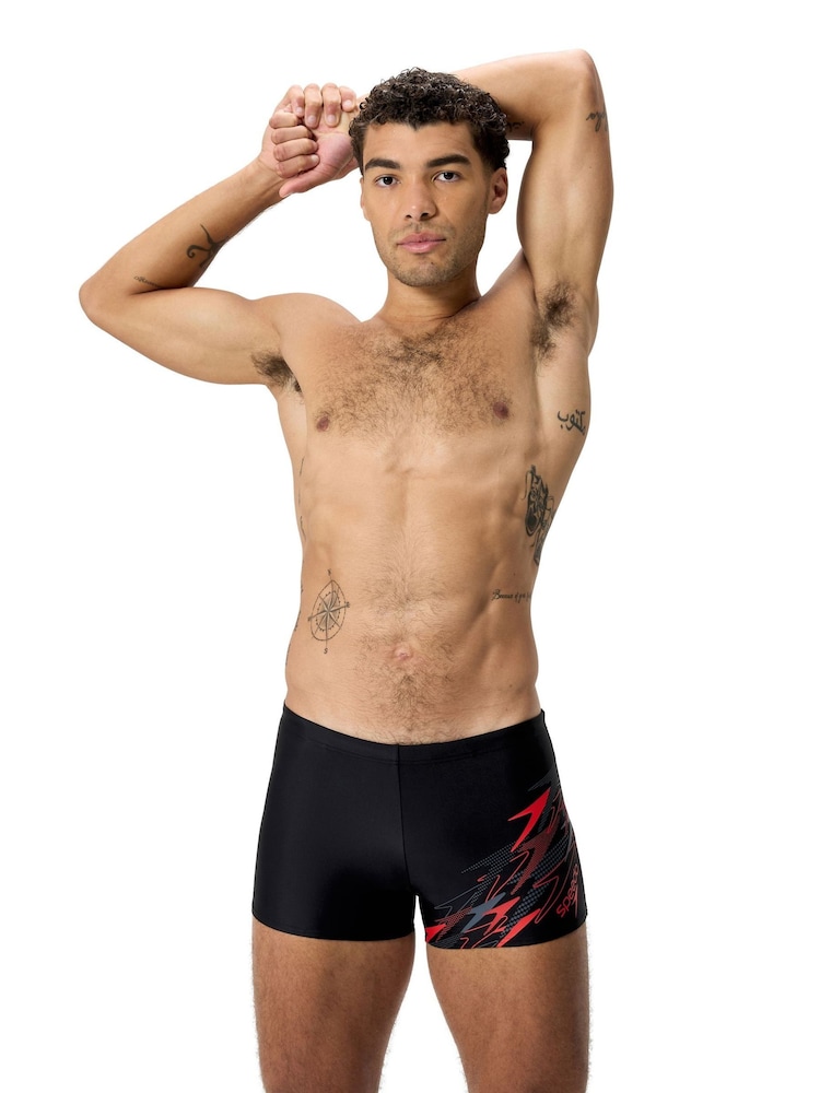 Speedo Black Medley Logo Aqua Shorts - Image 1 of 12