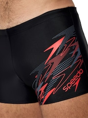 Speedo Black Medley Logo Aqua Shorts - Image 4 of 12