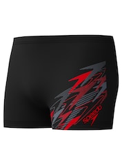 Speedo Black Medley Logo Aqua Shorts - Image 7 of 12