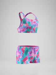 Speedo Pink Print Racerback Bikini Set - Image 3 of 6