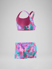 Speedo Pink Print Racerback Bikini Set - Image 6 of 6