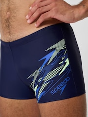 Speedo Blue Medley Logo Aqua Shorts - Image 4 of 4