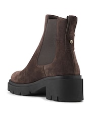 Jones Bootmaker Brown Kaiya Chunky Leather Chelsea Boots - Image 3 of 5