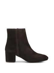 Jones Bootmaker Brown Kylee Smart Leather Zip Up Ankle Boots - Image 1 of 5