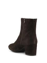 Jones Bootmaker Brown Kylee Smart Leather Zip Up Ankle Boots - Image 3 of 5