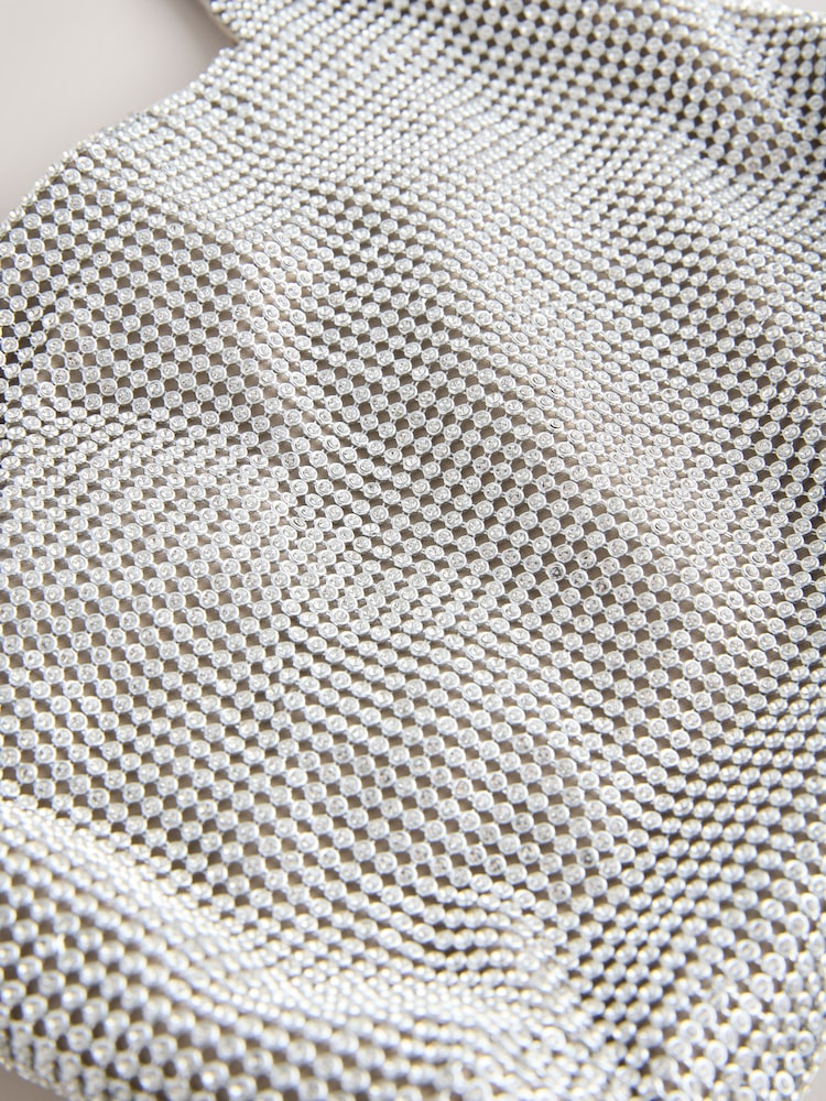 Silver Sparkle Shoulder Bag - Image 5 of 5 Silver Sparkle Shoulder Bag - Image 5 of 5