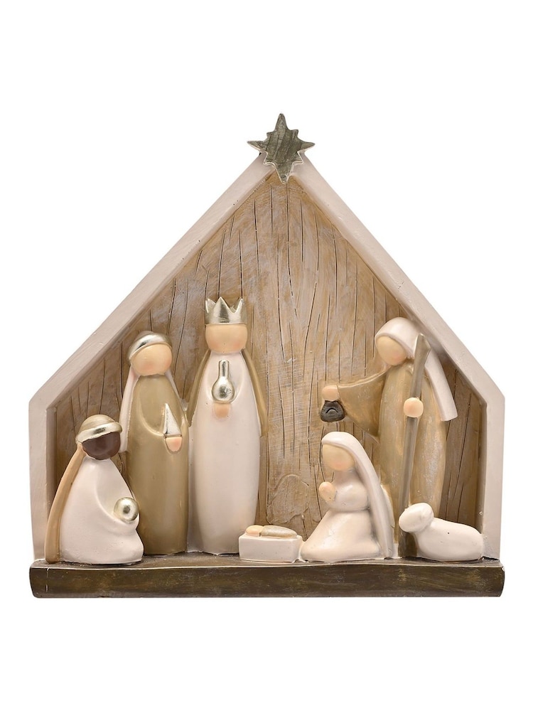 Widdop Nativity Scene in Stable Resin Ornament - Image 1 of 2 Widdop Nativity Scene in Stable Resin Ornament - Image 1 of 2
