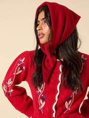 Nobodys Child Red Small Triangle Scarf - Image 1 of 2