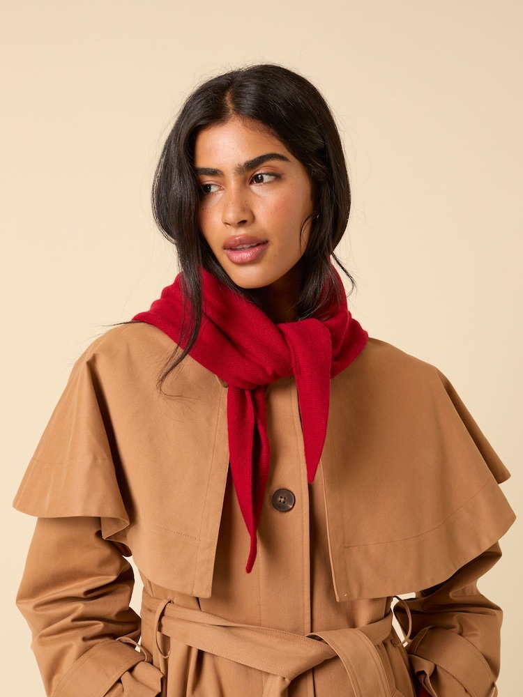 Nobodys Child Red Small Triangle Scarf - Image 2 of 2