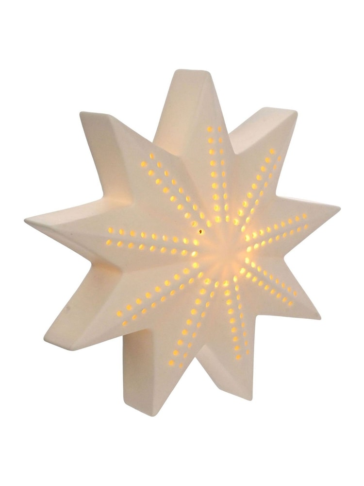 Widdop Ceramic LED Light Up Star - Image 2 of 3