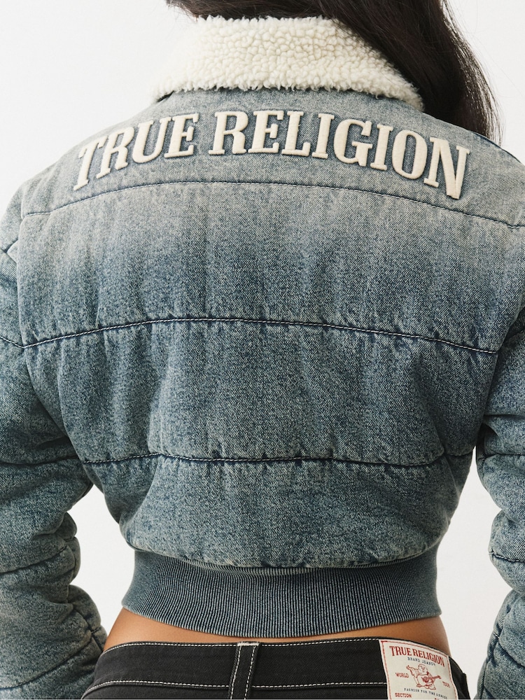 سترة دنيم منفوخة من True Religion - صورة 6 من 6