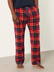 FatFace Melby Red Check Pyjama Bottom - Image 1 of 6