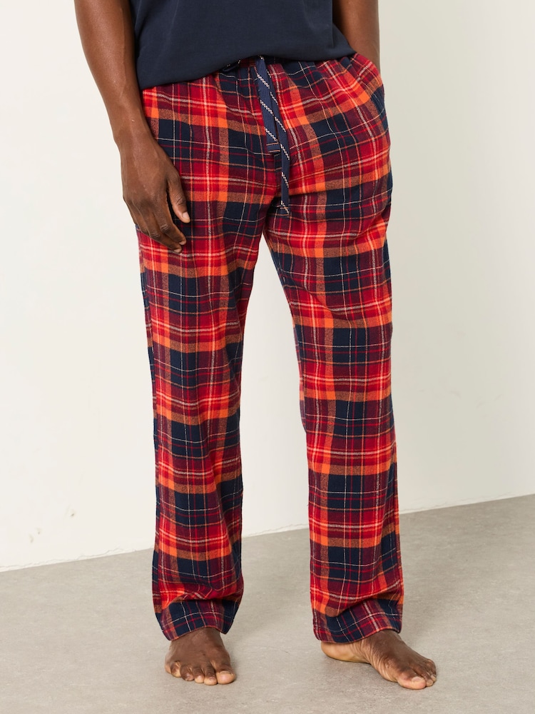 FatFace Melby Red Check Pyjama Bottom - Image 1 of 6