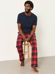 FatFace Melby Red Check Pyjama Bottom - Image 5 of 6