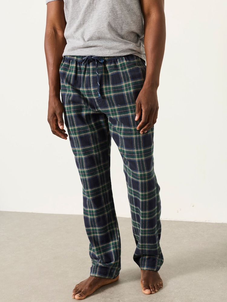 FatFace Kelty Green Check Pyjama Bottom - Image 1 of 6