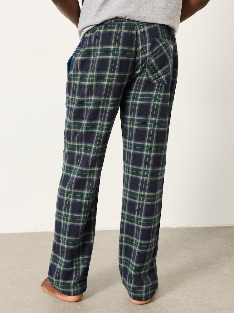 FatFace Kelty Green Check Pyjama Bottom - Image 2 of 6