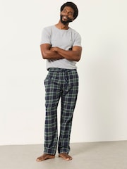 FatFace Kelty Green Check Pyjama Bottom - Image 4 of 6