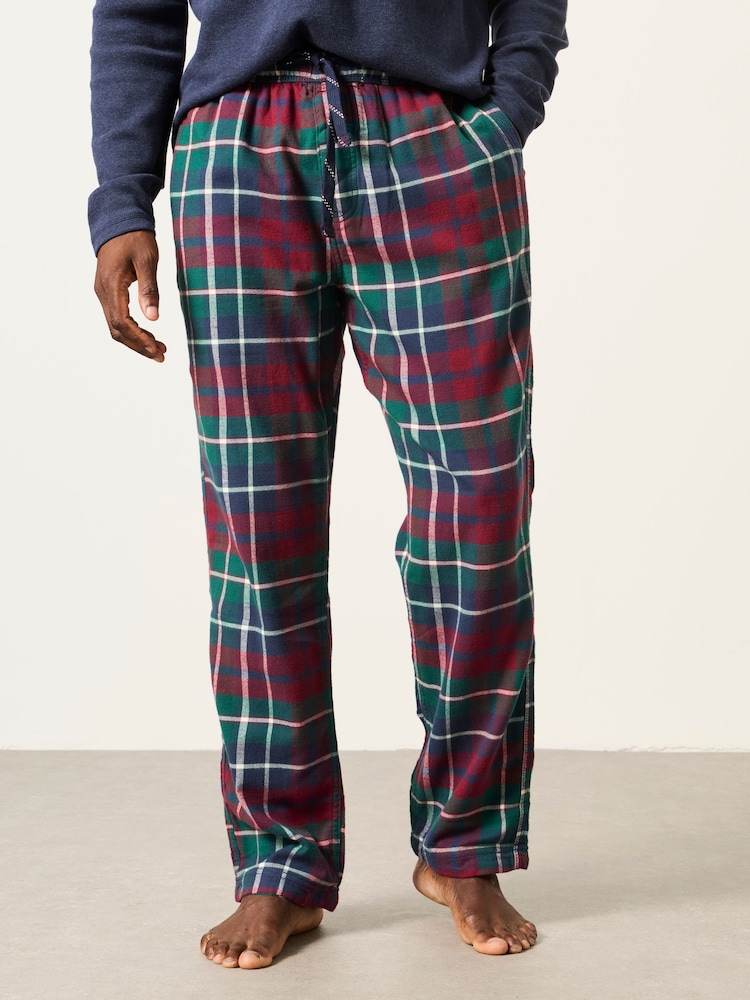 FatFace Moray Burgundy Red Check Pyjama Bottom - Image 1 of 6 FatFace Moray Burgundy Red Check Pyjama Bottom - Image 1 of 6