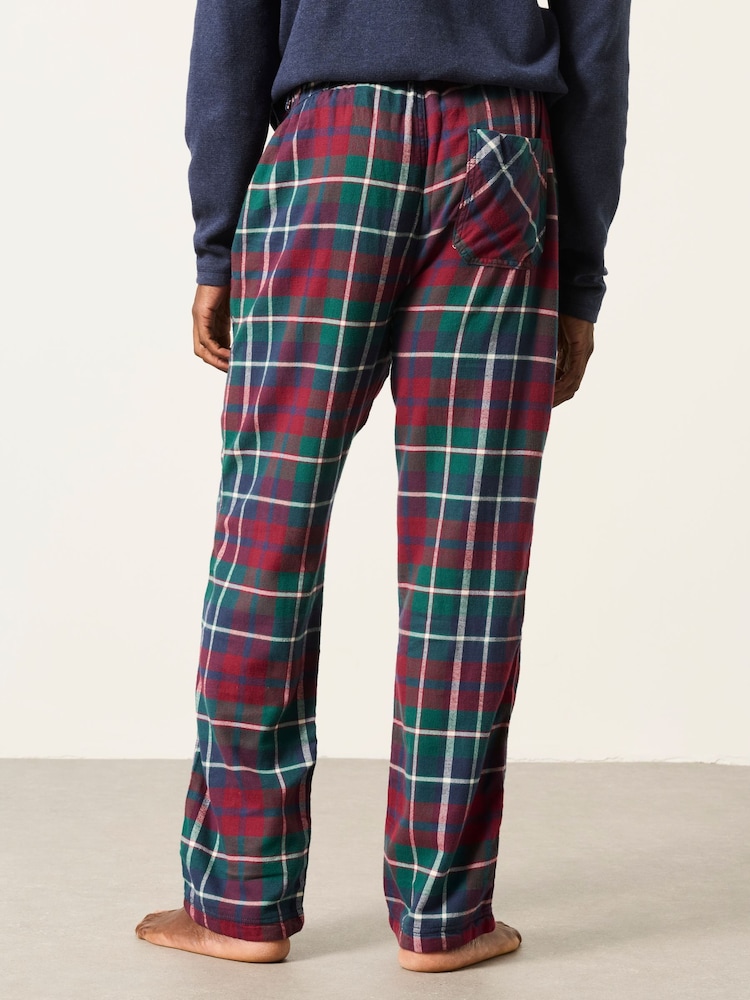 FatFace Moray Burgundy Red Check Pyjama Bottom - Image 2 of 6 FatFace Moray Burgundy Red Check Pyjama Bottom - Image 2 of 6