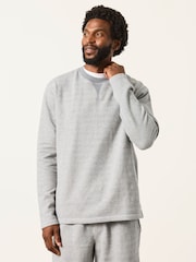 FatFace Grey Melrose Long Sleeve Lounge Top - Image 1 of 7