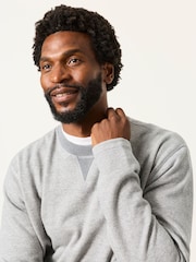 FatFace Grey Melrose Long Sleeve Lounge Top - Image 5 of 7