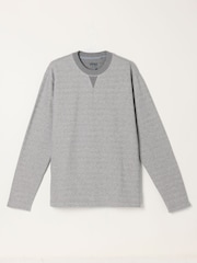 FatFace Grey Melrose Long Sleeve Lounge Top - Image 7 of 7