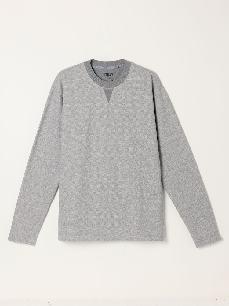 FatFace Grey Melrose Long Sleeve Lounge Top - Image 7 of 7 FatFace Grey Melrose Long Sleeve Lounge Top - Image 7 of 7