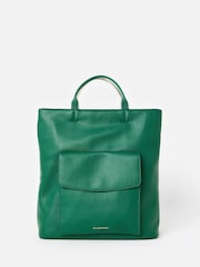 Oliver Bonas Green Jackie Front Pocket Backpack - Image 1 of 6