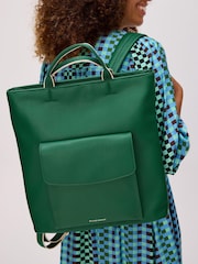 Oliver Bonas Green Jackie Front Pocket Backpack - Image 6 of 6