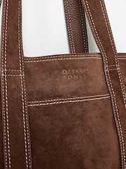 Oliver Bonas Jennie Imitert semsket skinn Tote Bag - Bilde 3 av 6