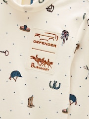 Joules Official Burghley Kids Mock Neck Top - תמונה 3 מתוך 5