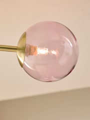 MADE.COM Pink Globe 3 Light Flush Fitting Ceiling Light - Image 4 of 6