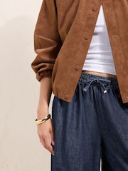 Rinse Wash Denim - Friends Like These Elasticated Waist Relaxed Balloon Trousers - Larawan 4 ng 5
