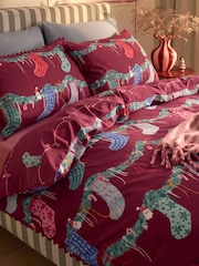 Red Stockings Christmas Reversible Duvet Cover and Pillowcase Set - Image 3 of 6