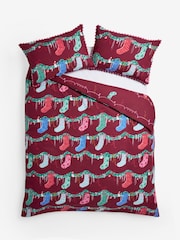 Red Stockings Christmas Reversible Duvet Cover and Pillowcase Set - Image 5 of 6