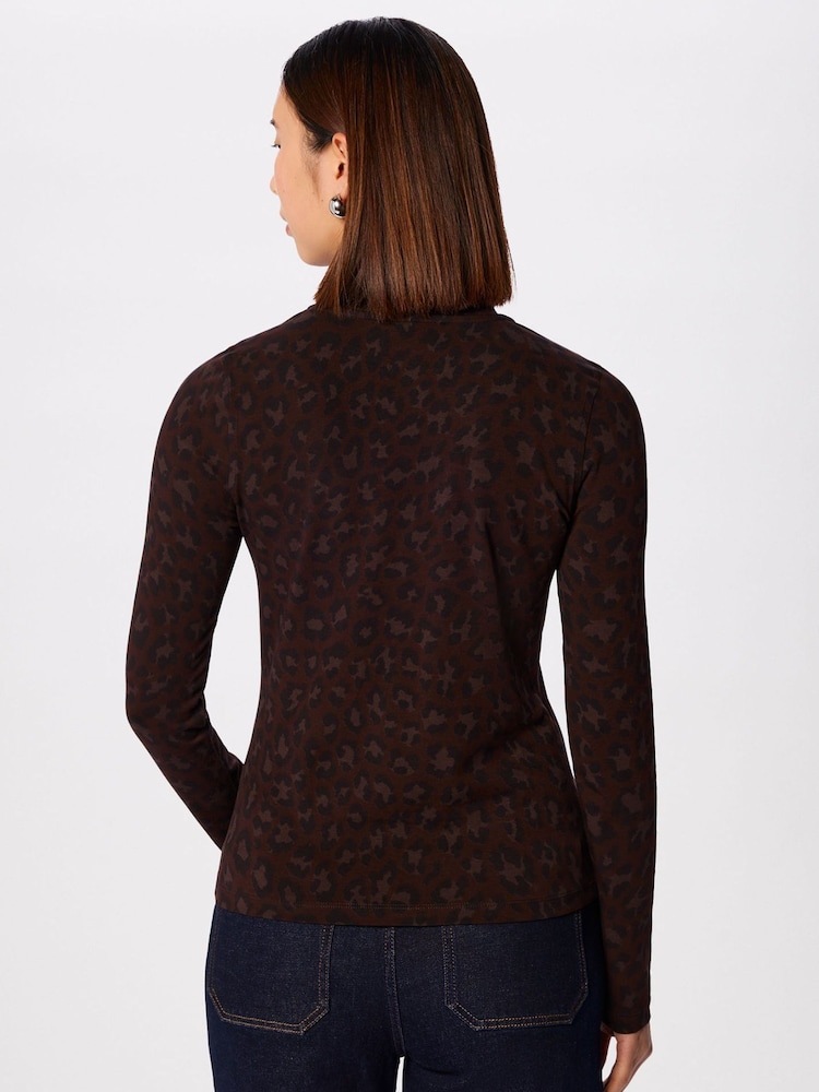 Whistles Animal Animal Roll Neck Top - Image 2 of 5 Whistles Animal Animal Roll Neck Top - Image 2 of 5