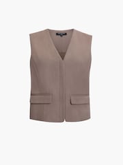 French Connection Vienna V-Neck Pocket Waistcoat - Imaginea 3 din 3