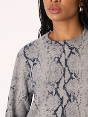 Whistles Animal Wool Crew Neck Knit Jumper - Image 4 of 5