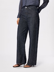 Whistles Blue Authentic Stripe Jeans - Image 1 of 5
