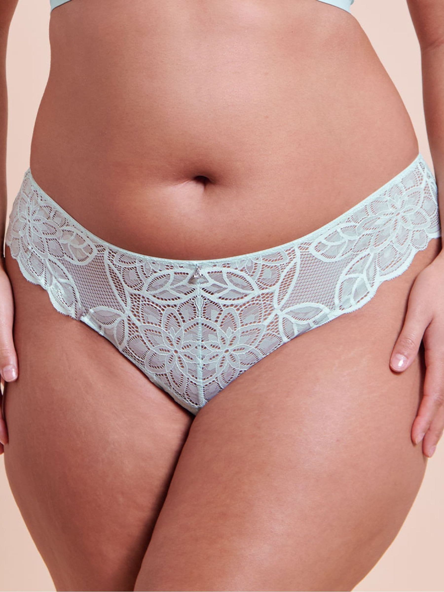Curvy Kate Women's Blue Lovelace Brazilian Briefs