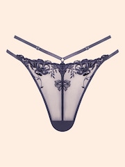 Curvy Kate Grey Bound Blossom Brazilian Briefs - Imaginea 6 din 6