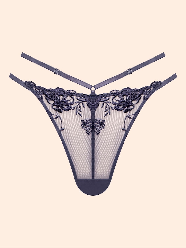 Curvy Kate Grey Bound Blossom Brazilian Briefs - Imaginea 6 din 6 Curvy Kate Grey Bound Blossom Brazilian Briefs - Imaginea 6 din 6