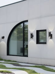 Searchlight Black 2 Outdoor Metal Wall Light - Image 3 of 5