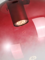 Searchlight Latte and Red 1 Glass Pendant Ceiling Light - Image 5 of 5