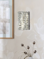 Searchlight Chrome and Clear Crystal Wall Light - Image 1 of 5