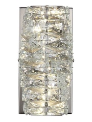 Searchlight Chrome and Clear Crystal Wall Light - Image 4 of 5