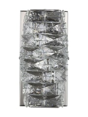 Searchlight Chrome and Clear Crystal Wall Light - Image 5 of 5