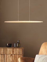 Searchlight Natural LED Wood Pendant Ceiling Light - Image 1 of 4