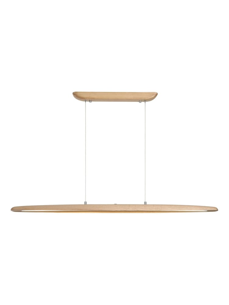 Searchlight Natural LED Wood Pendant Ceiling Light - Image 2 of 4
